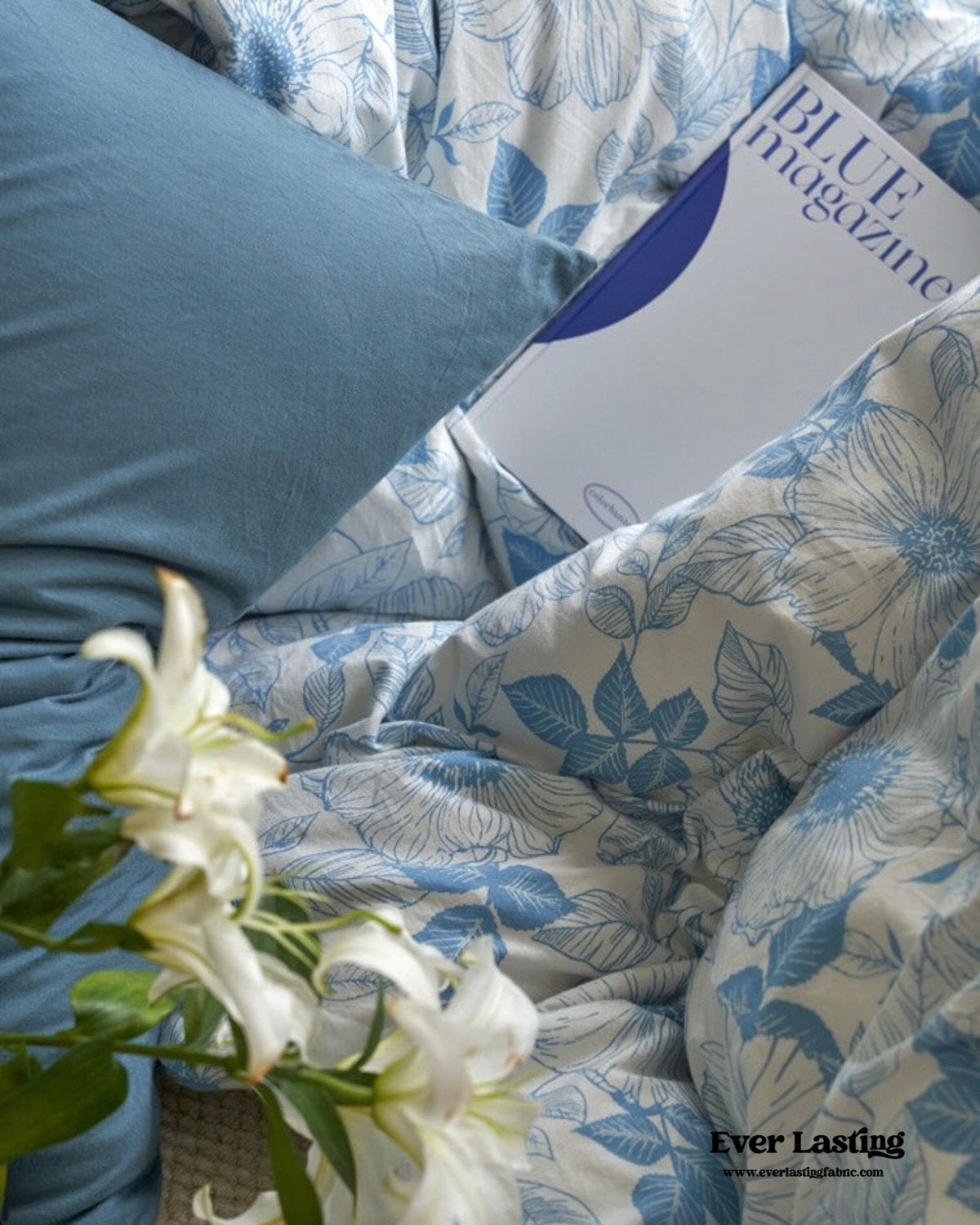 Adèle French Countryside Bedding Set / Blue