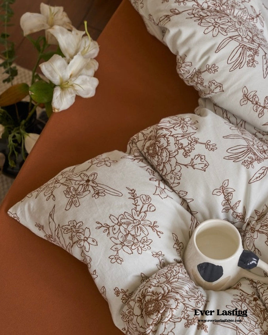 Adèle French Countryside Bedding Set / Orange