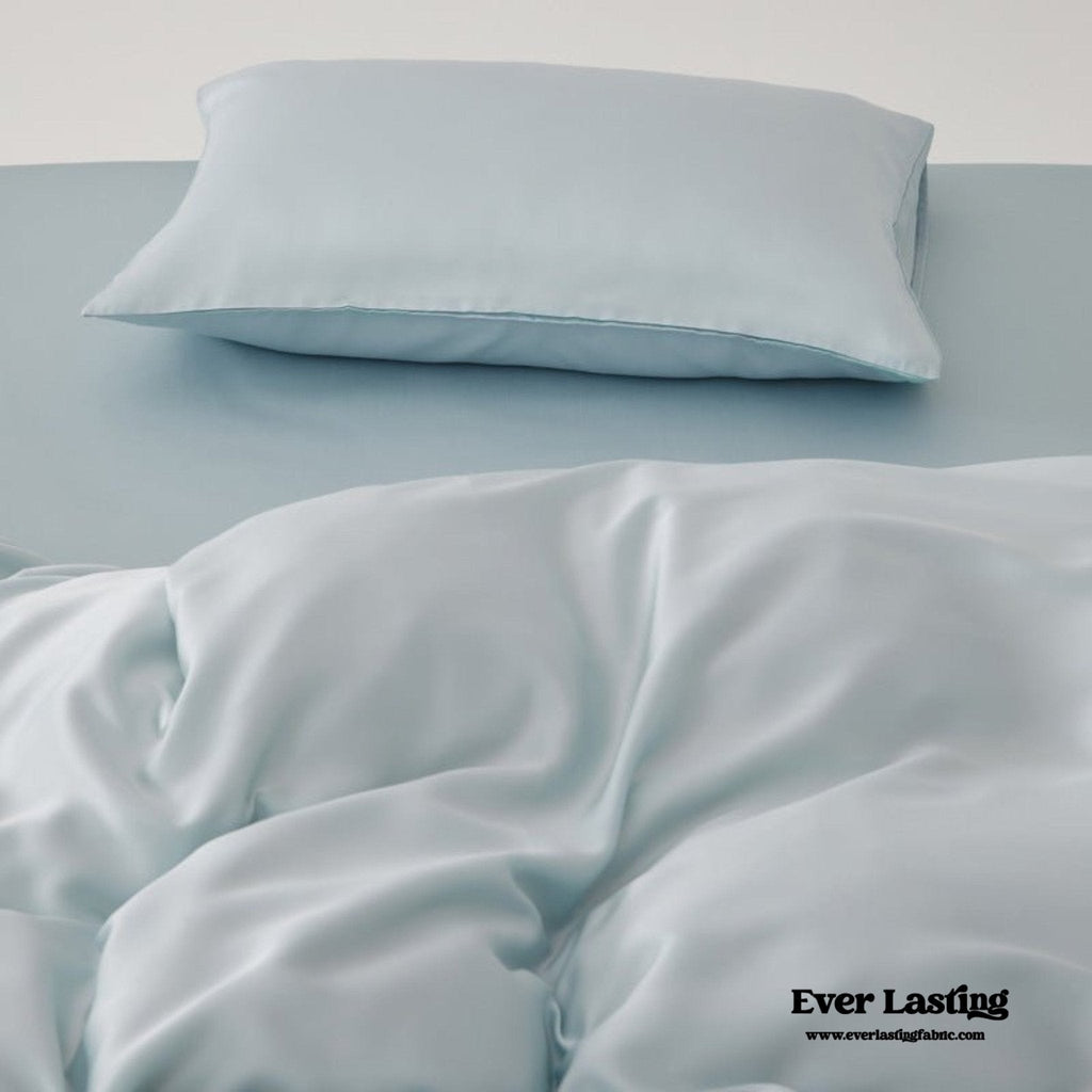 Adeline Pastel Silky Cooling TENCEL™ Bedding Set / Blue