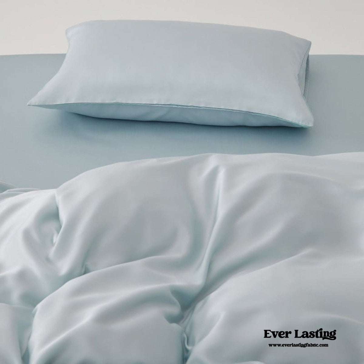 Adeline Pastel Silky Cooling TENCEL™ Bedding Set / Blue