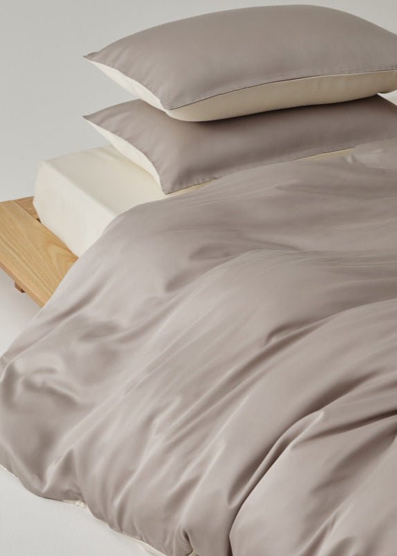 Adeline Pastel Silky Cooling TENCEL™ Bedding Set / Gray