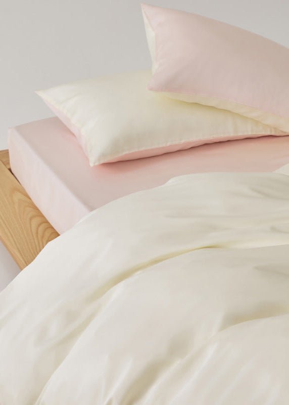Adeline Pastel Silky Cooling TENCEL™ Bedding Set / White