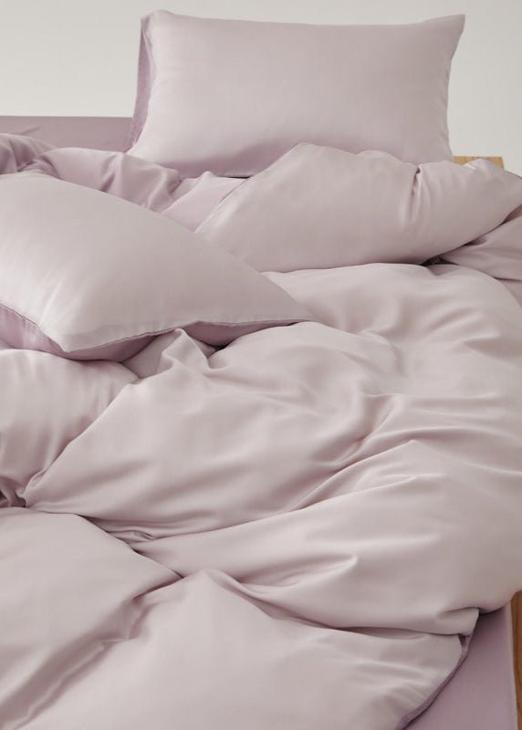 Adeline Pastel Silky Cooling TENCEL™ Bedding Set / Purple