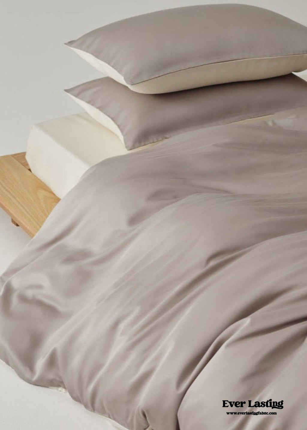 Adeline Pastel Silky Cooling TENCEL™ Bedding Set / Coffee