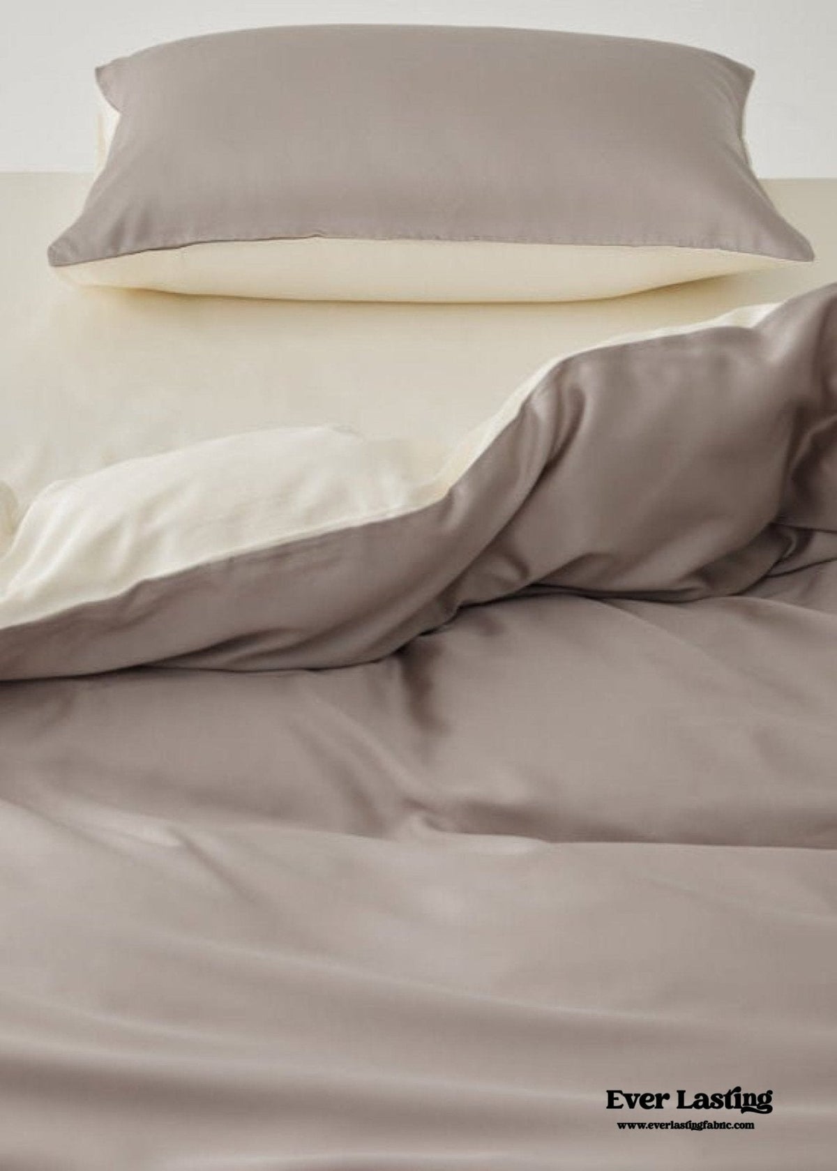 Adeline Pastel Silky Cooling TENCEL™ Bedding Set / Coffee