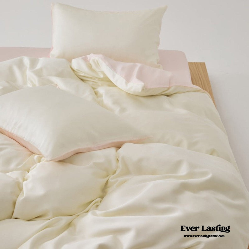 Adeline Pastel Silky Cooling TENCEL™ Bedding Set / Coffee