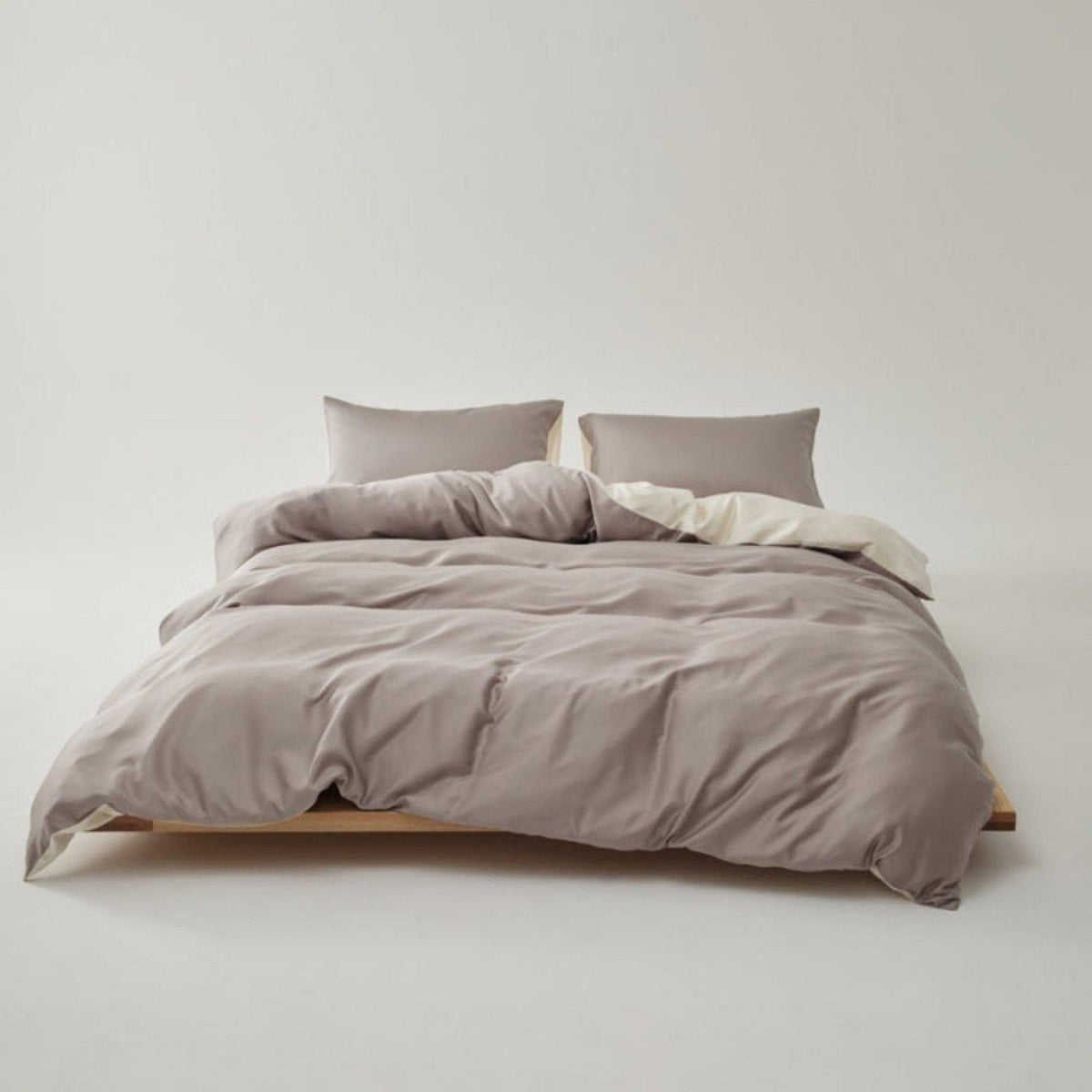 Adeline Pastel Silky Cooling TENCEL™ Bedding Set / Coffee