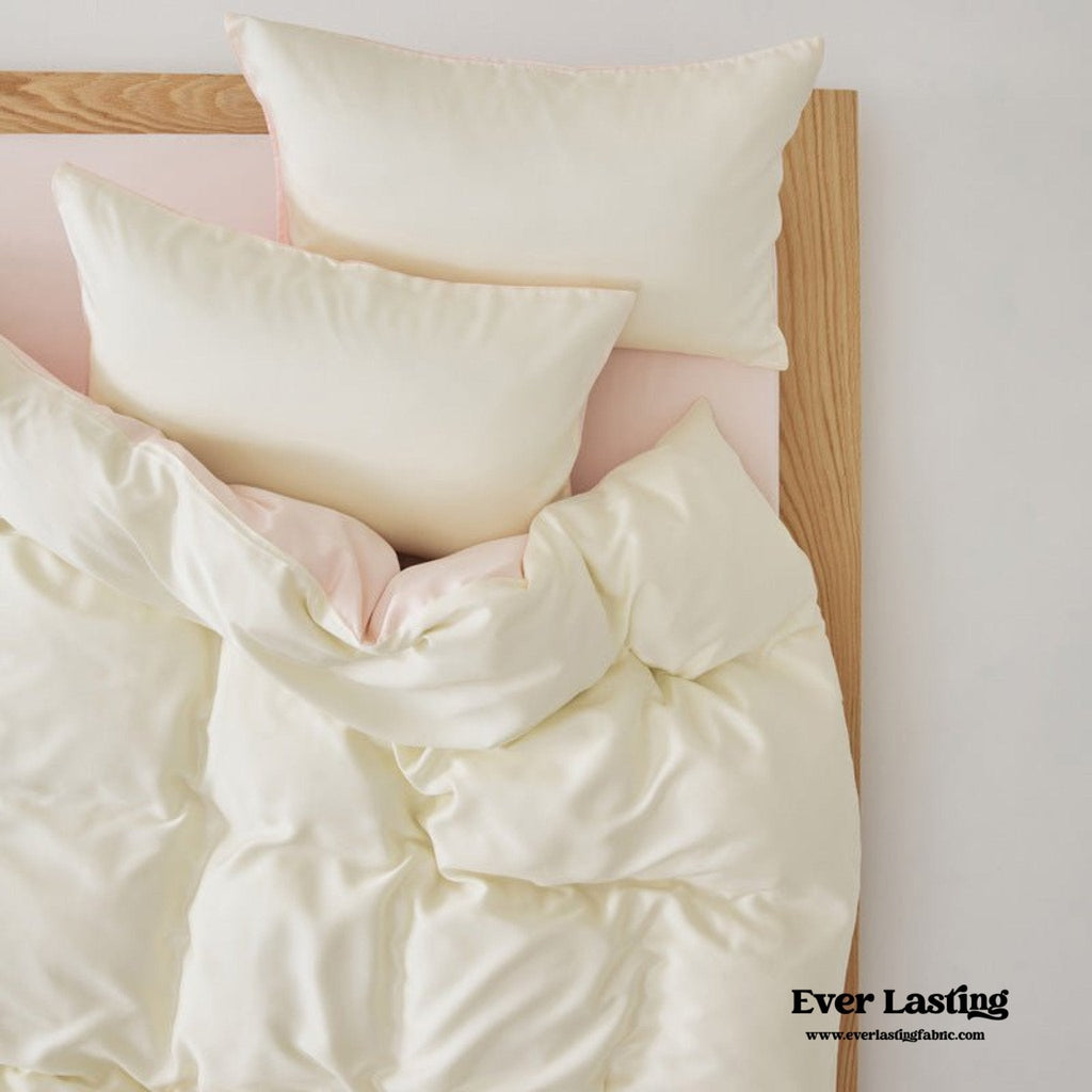 Adeline Pastel Silky Cooling TENCEL™ Bedding Set / Coffee