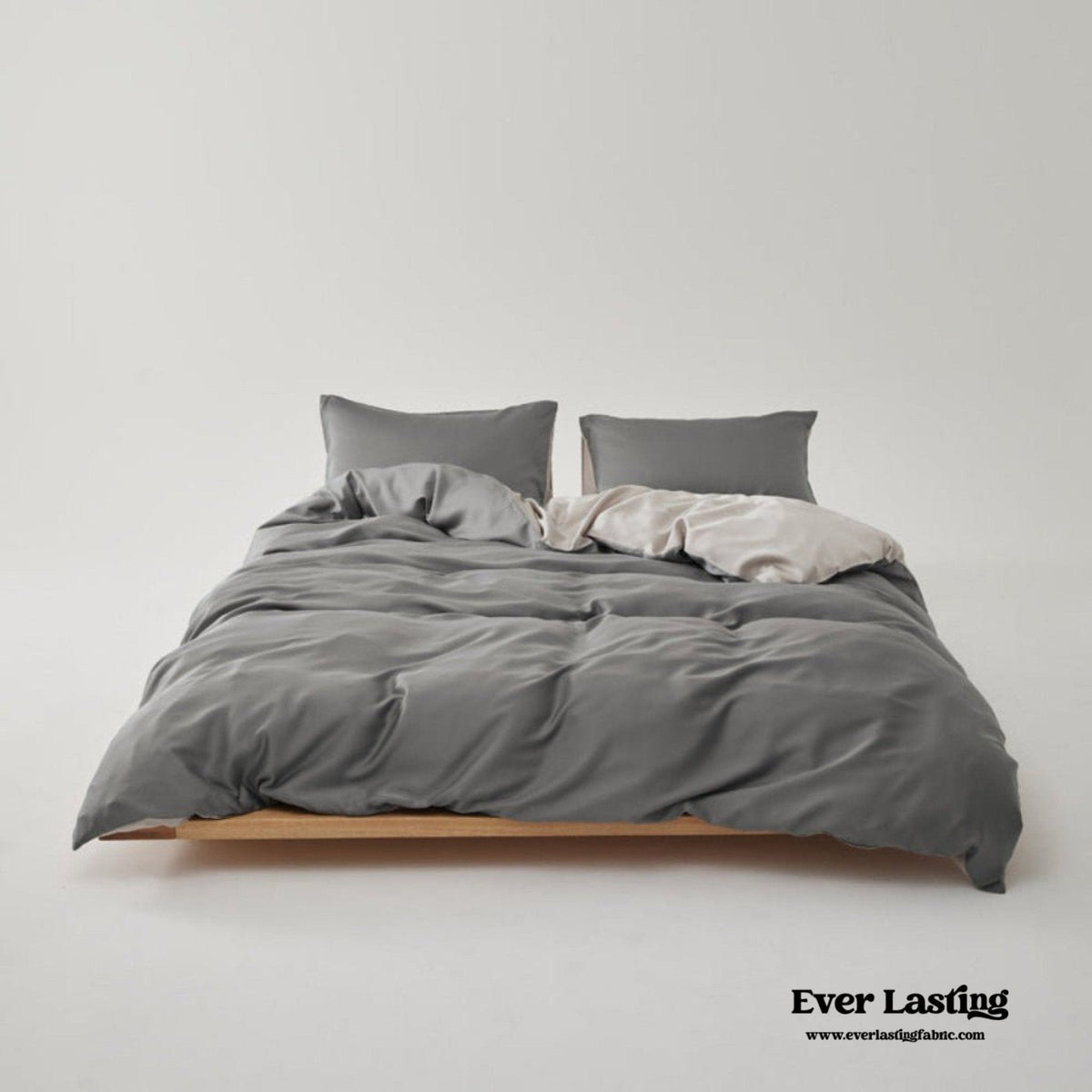 Adeline Pastel Silky Cooling TENCEL™ Bedding Set / Coffee