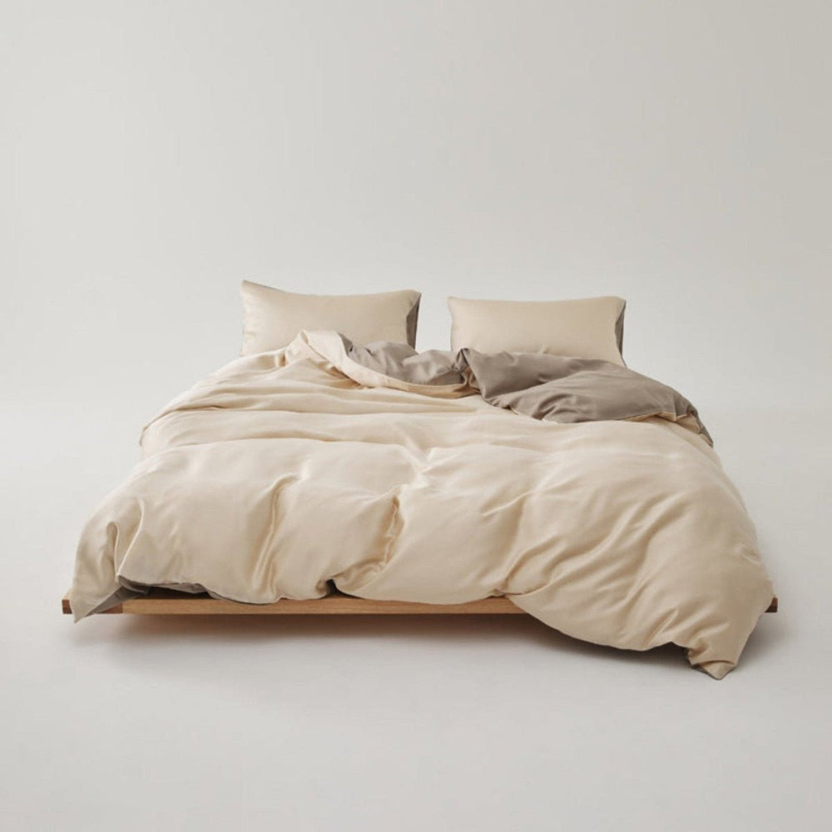 Adeline Pastel Silky Cooling TENCEL™ Bedding Set / Cream