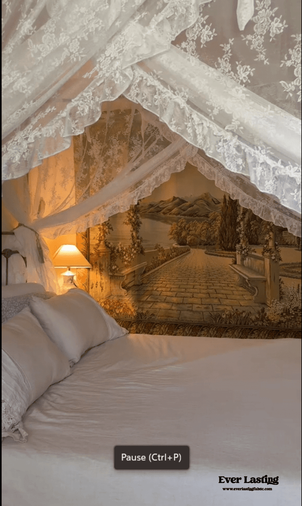 Amelie Lace Embroidered Linen Cotton Bedding Set