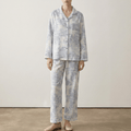 Blush Mist Cotton Pajama Set / Blue