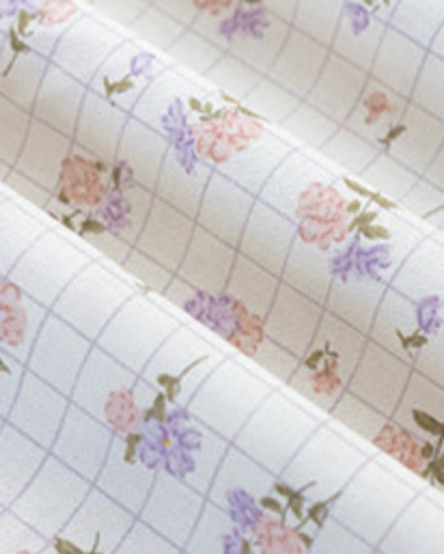 Celia Cottage Ribbon Bow Tie Floral Bedding Set / Pink