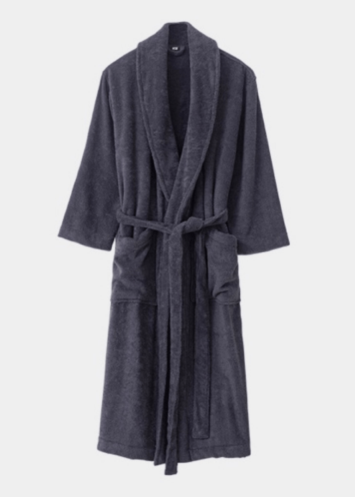 Classic Ultra-Soft Absorbent Cotton Bathrobe / Dark Gray