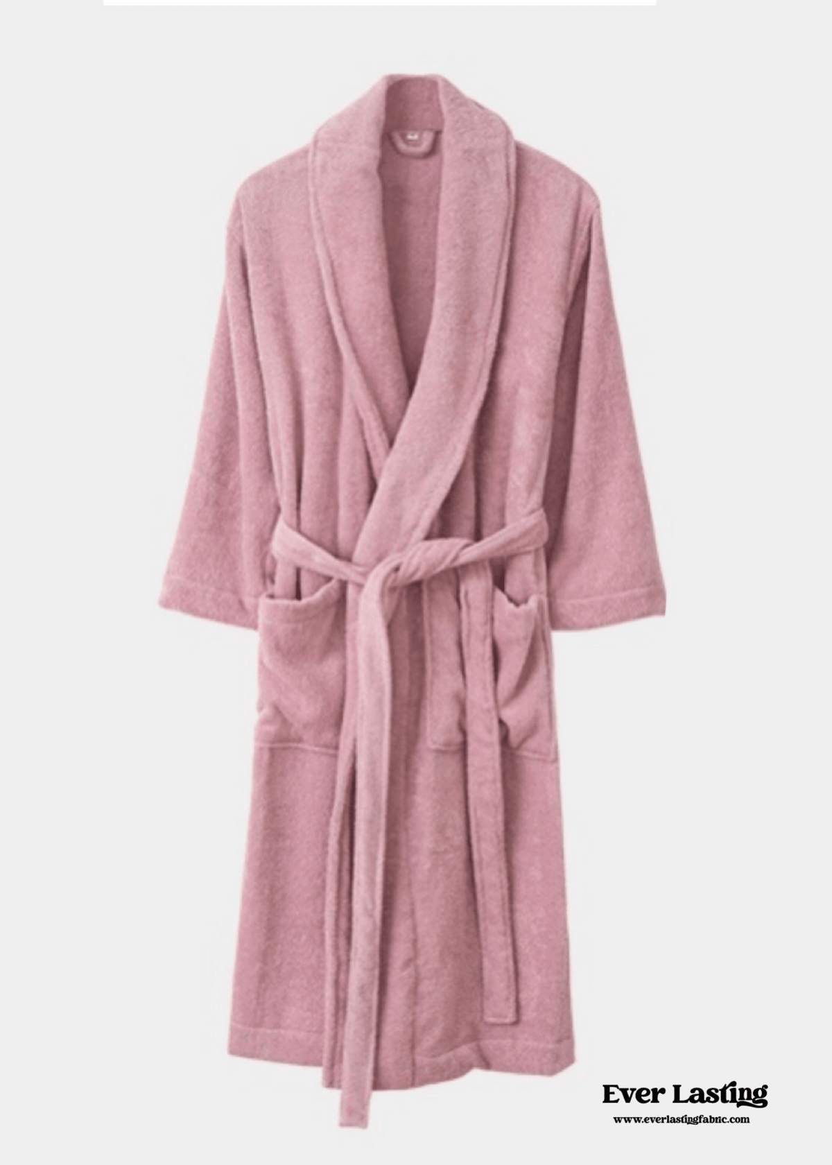 Classic Ultra-Soft Absorbent Cotton Bathrobe / Pink