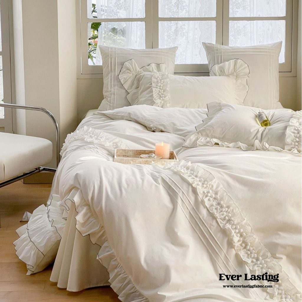 Clémence French Cottage Lace Bedding Set