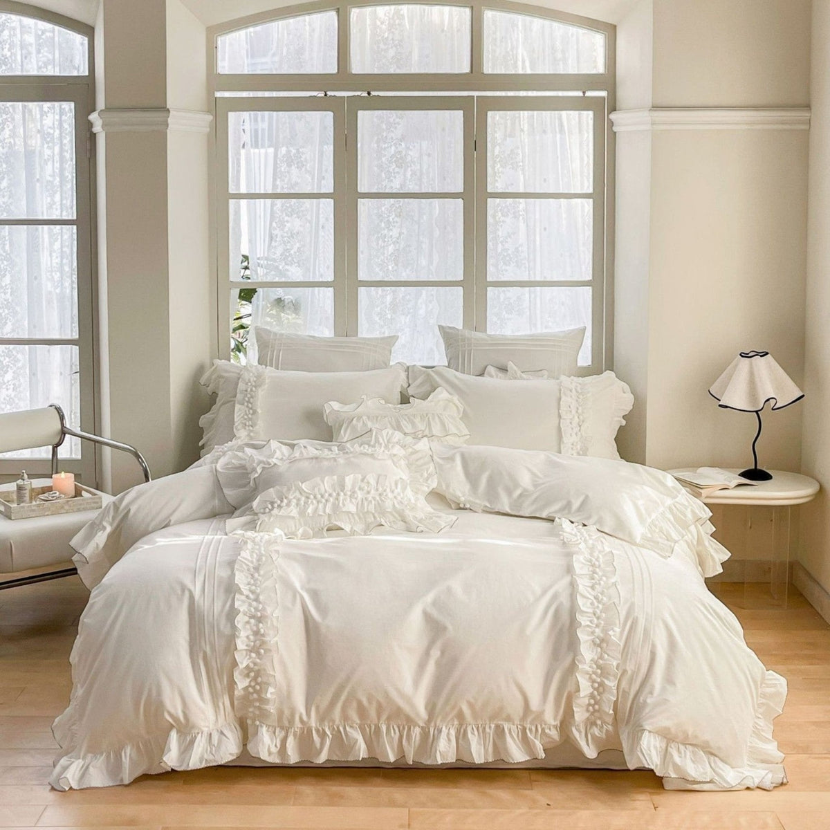 Clémence French Cottage Lace Bedding Set