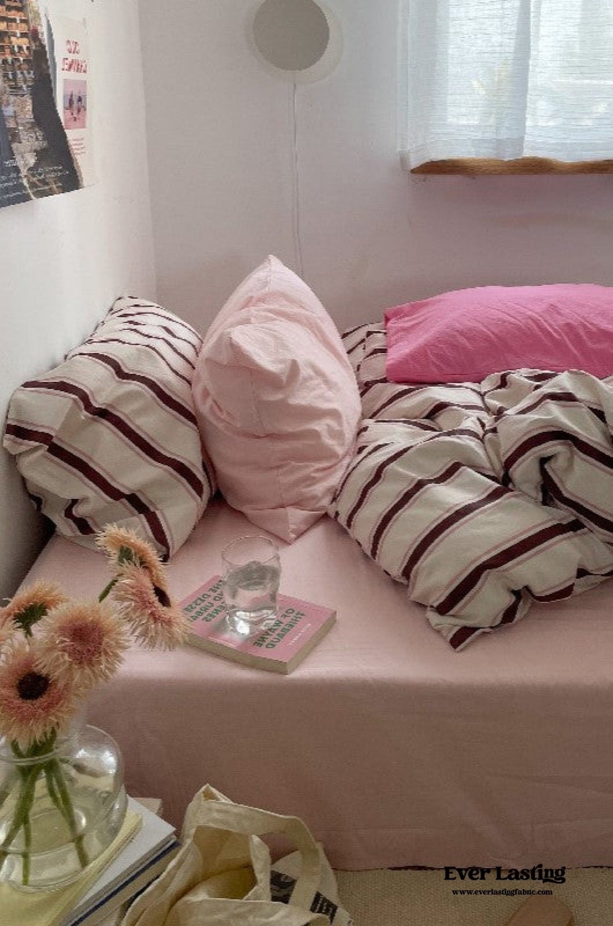 Cozy Washed Cotton Striped Duvet Cover