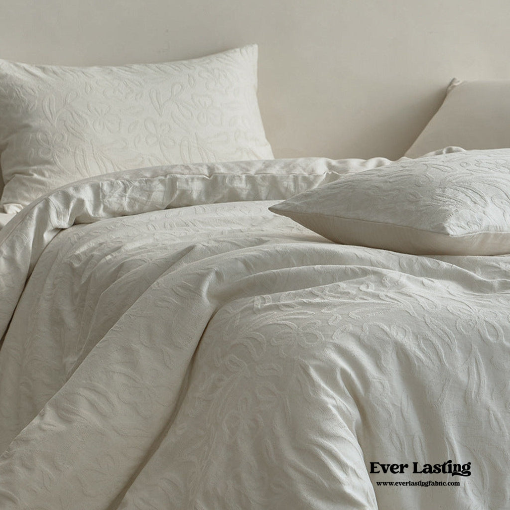 Elin Tencel Silky Jacquard Bedding Set / Bouquet