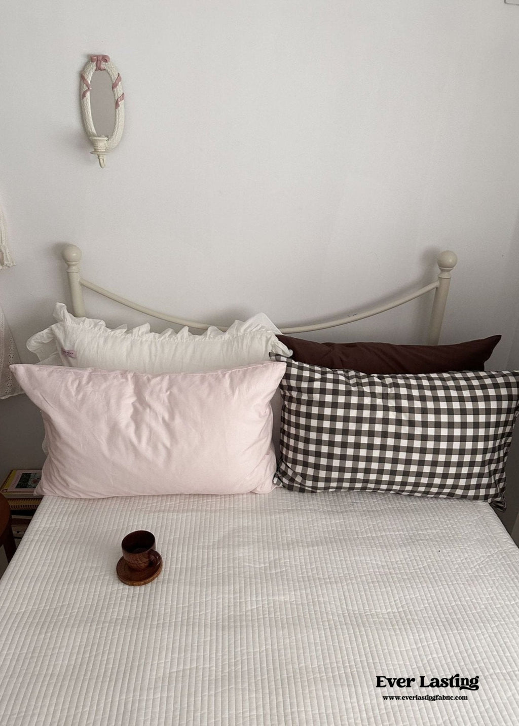Ella Pure Cotton Pillowcases / Gingham
