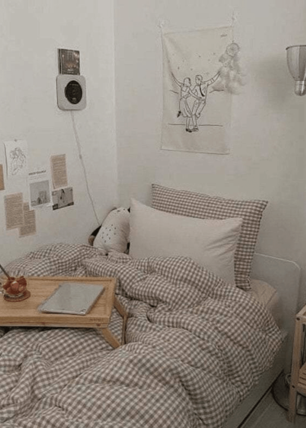 Gingham Bedding Set / Red