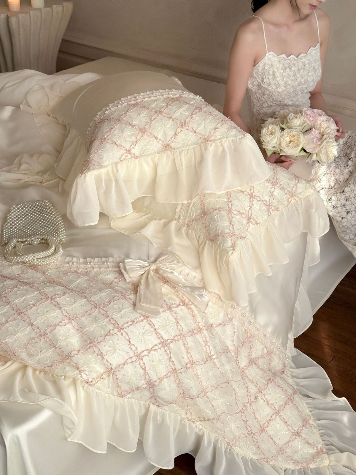 Haute Pearl TENCEL™ Bedding Set / Blush Romance