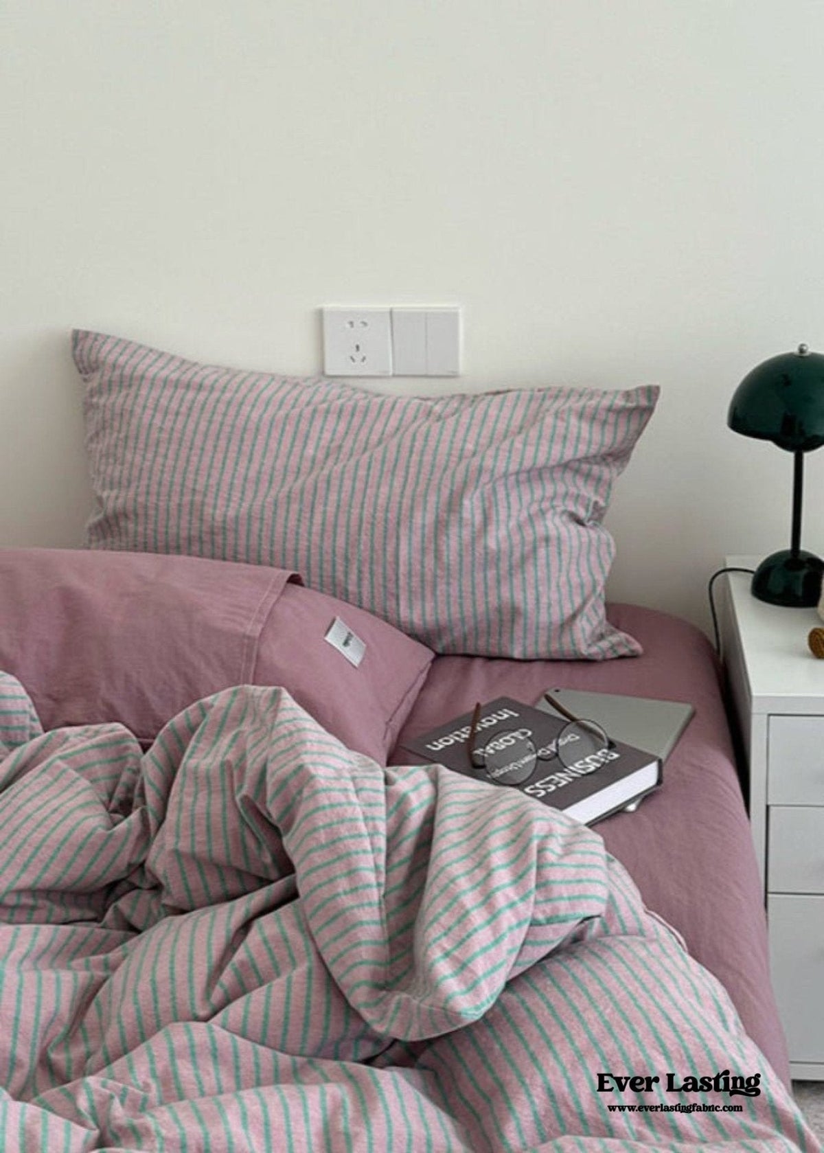 James Striped Bedding Set / Yellow
