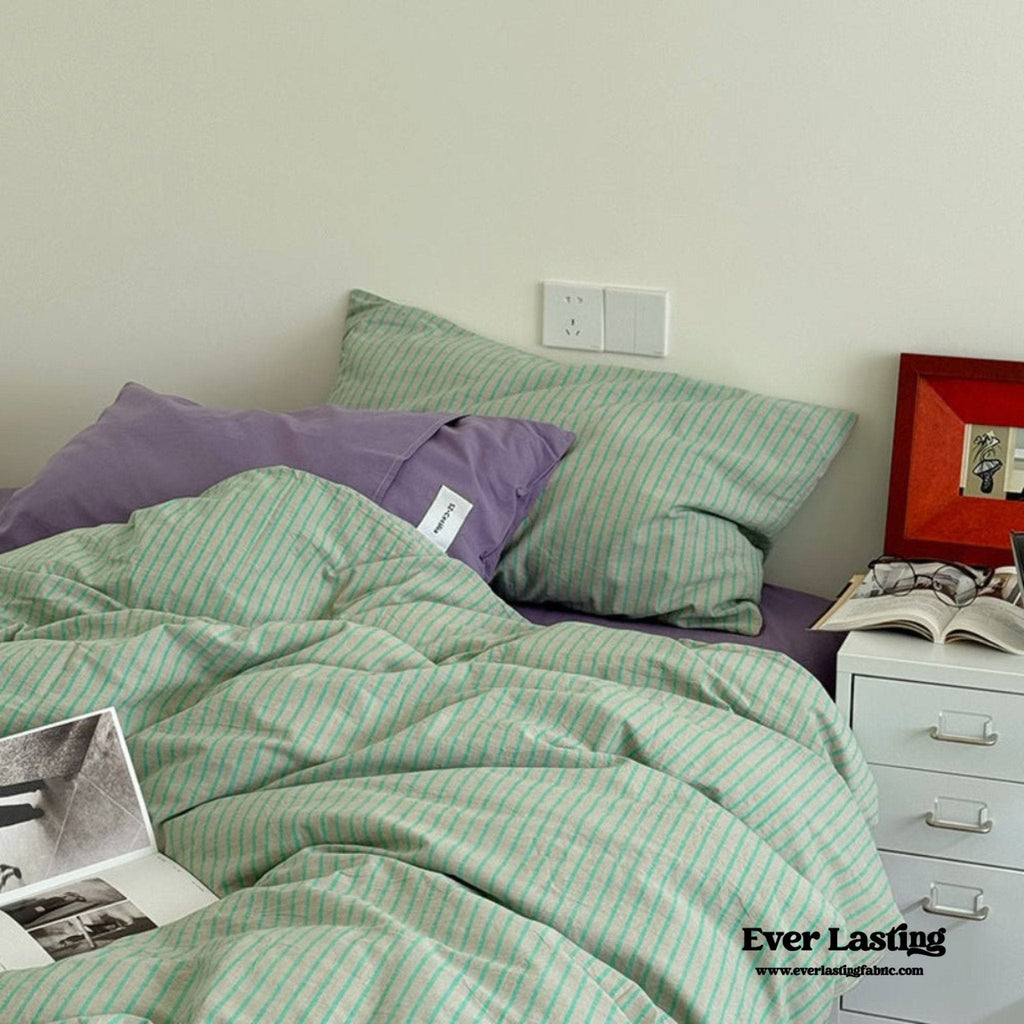 James Striped Bedding Set / Yellow