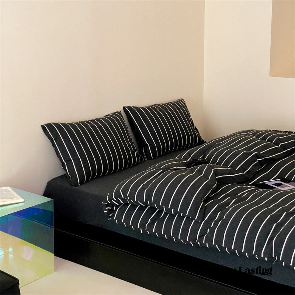 Jersey Knit Stripe Duvet Cover