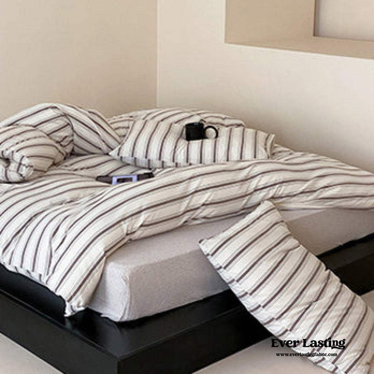 Jersey Knit Stripe Duvet Cover