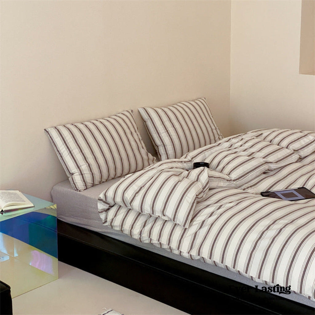 Jersey Knit Stripe Duvet Cover