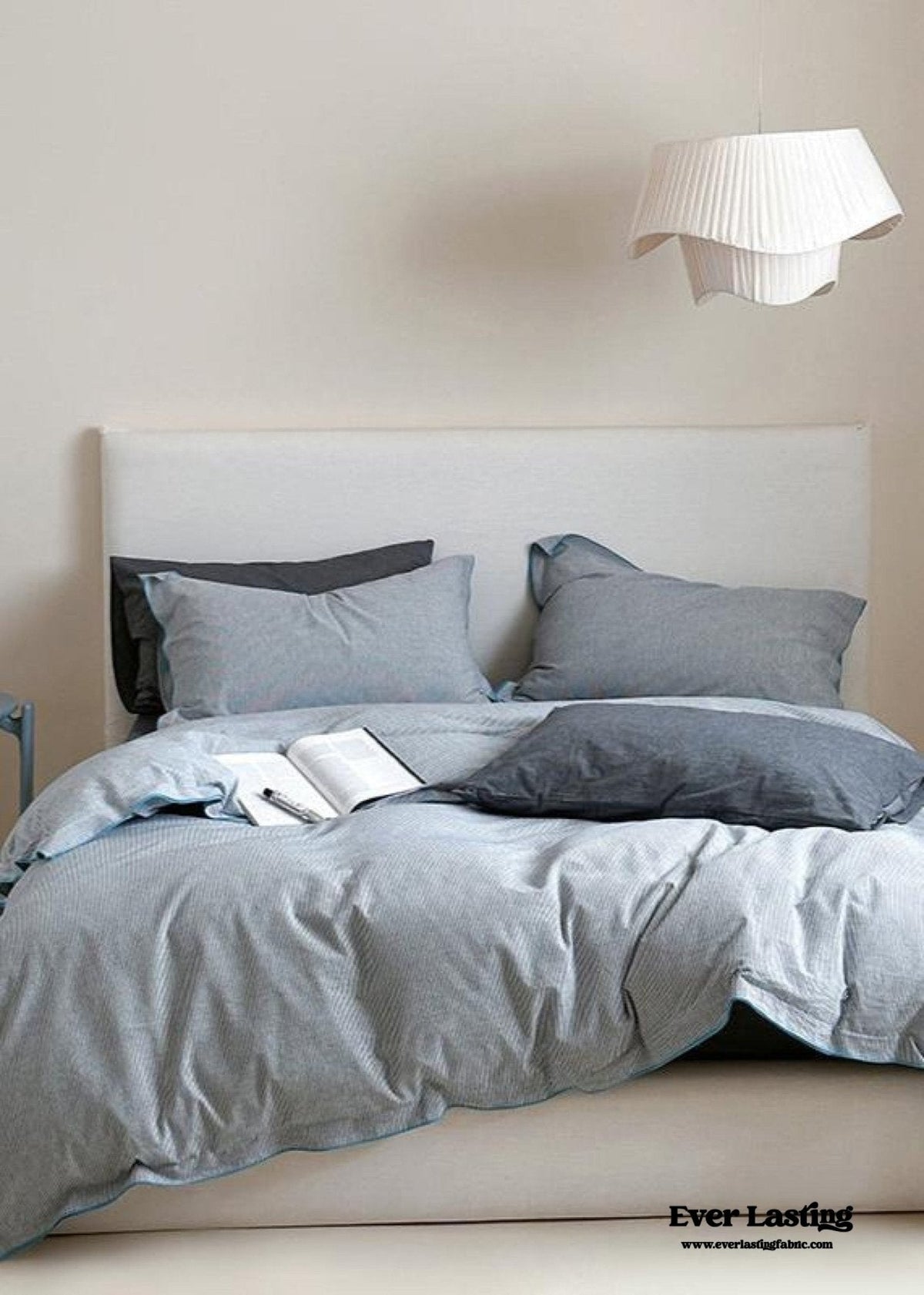 Joce Striped Bedding Set / Blue