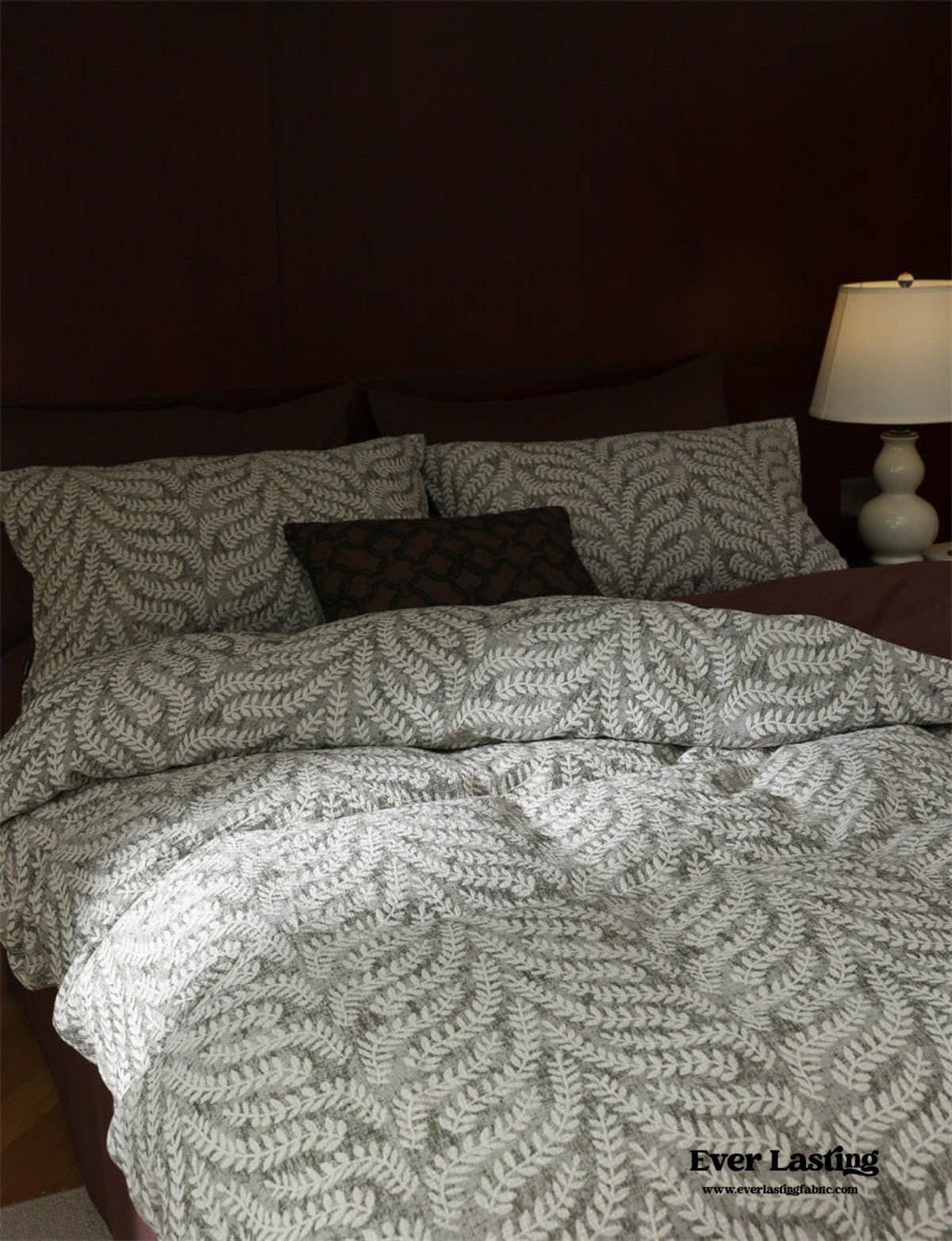 Lucien Silky Vintage Jacquard Bedding Set / Blue