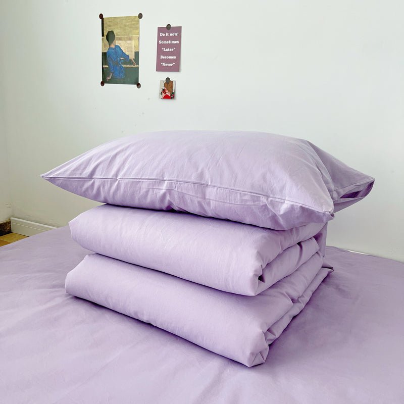 Mixed Color Bedding Set / Pastel Pink + Black