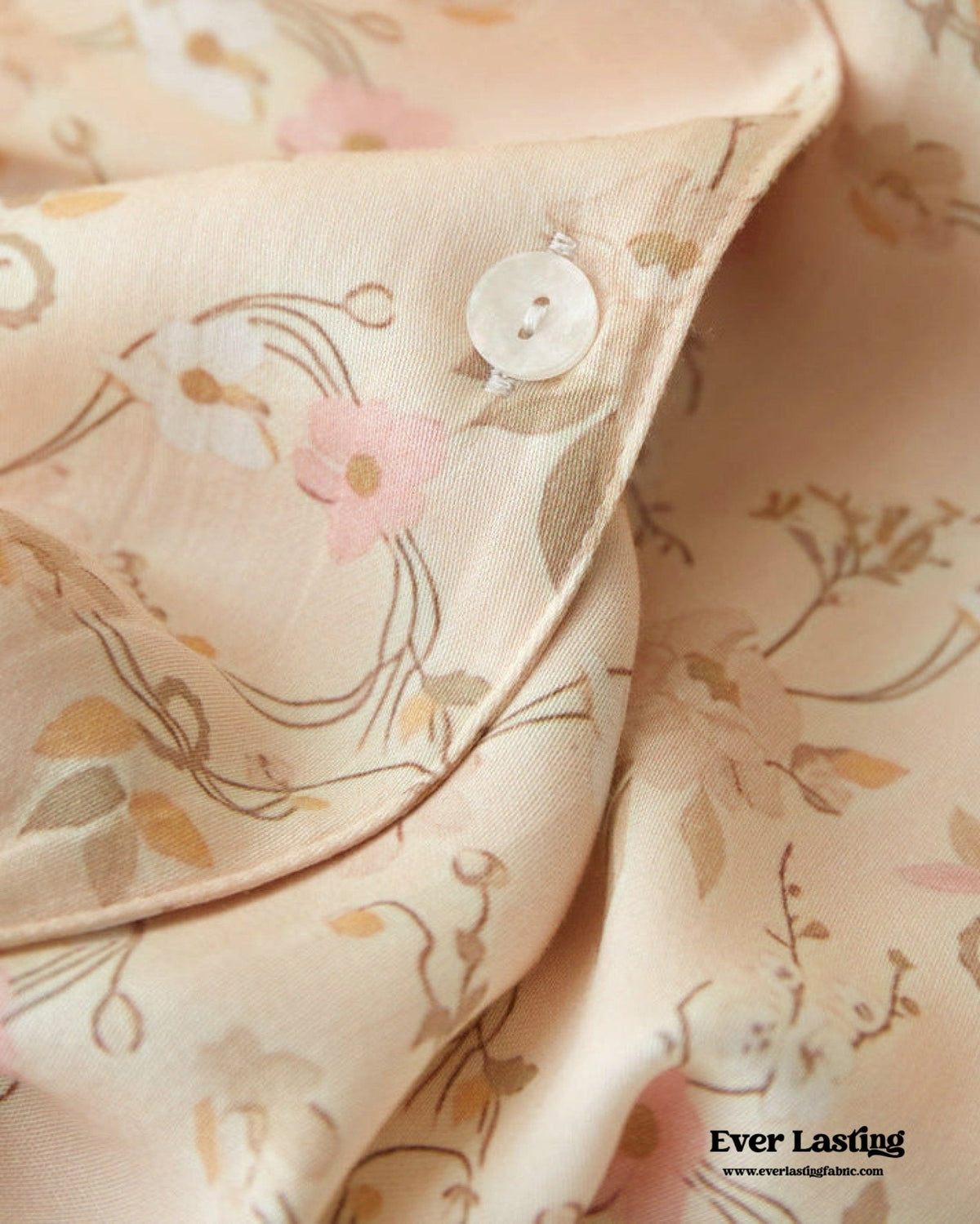 Pastoral Floral Long-Sleeve Long-Pants Pajama Set