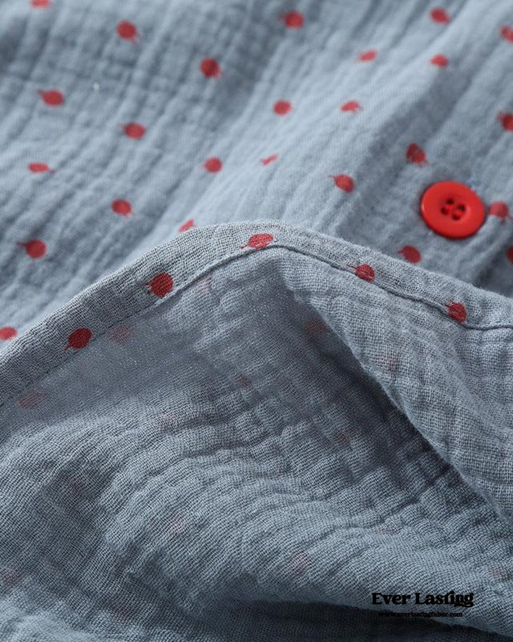 Polka Dot Cute Collared Pajama Set
