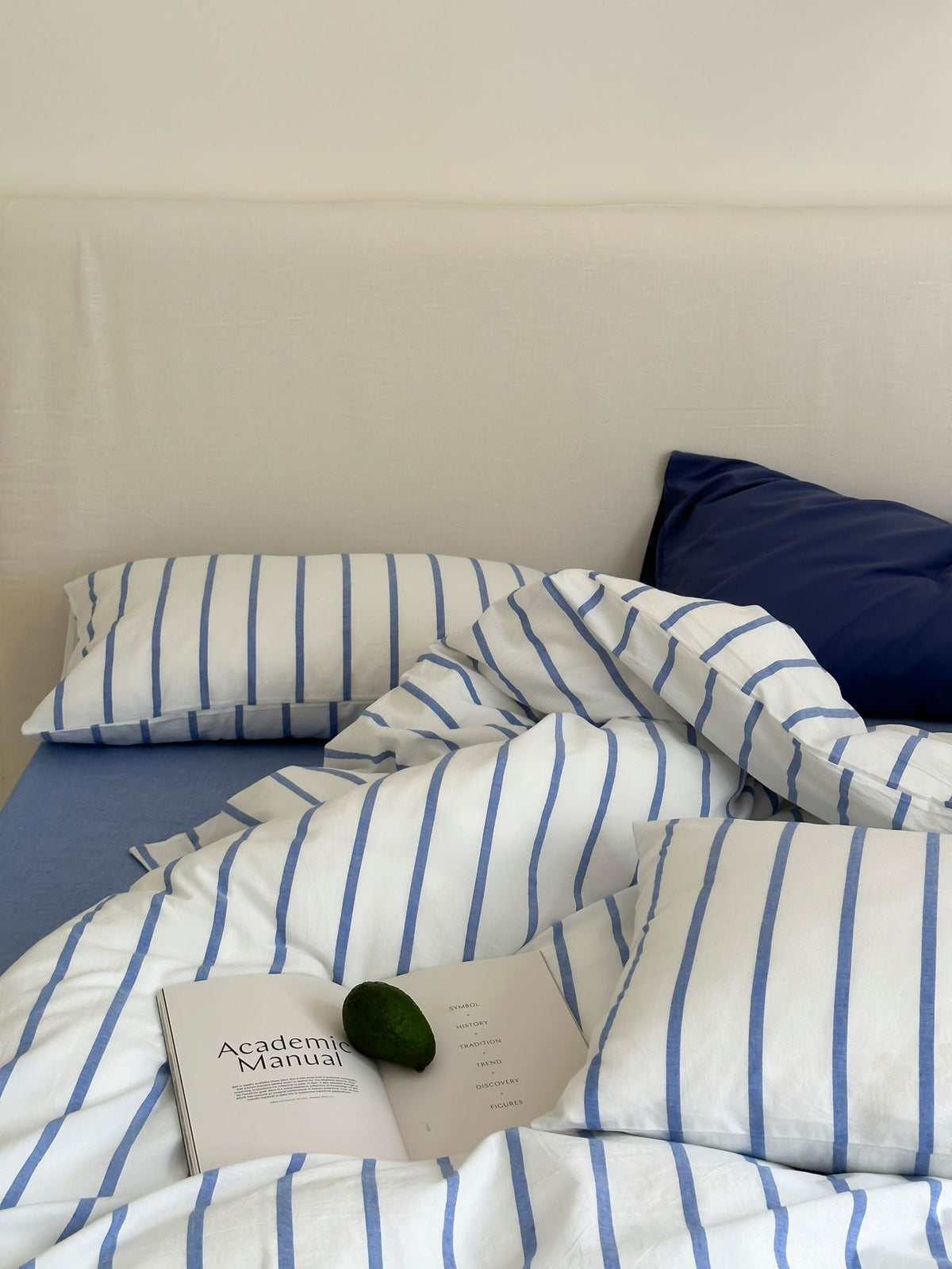 Refreshing Stripe Bedding Set / Forest Green
