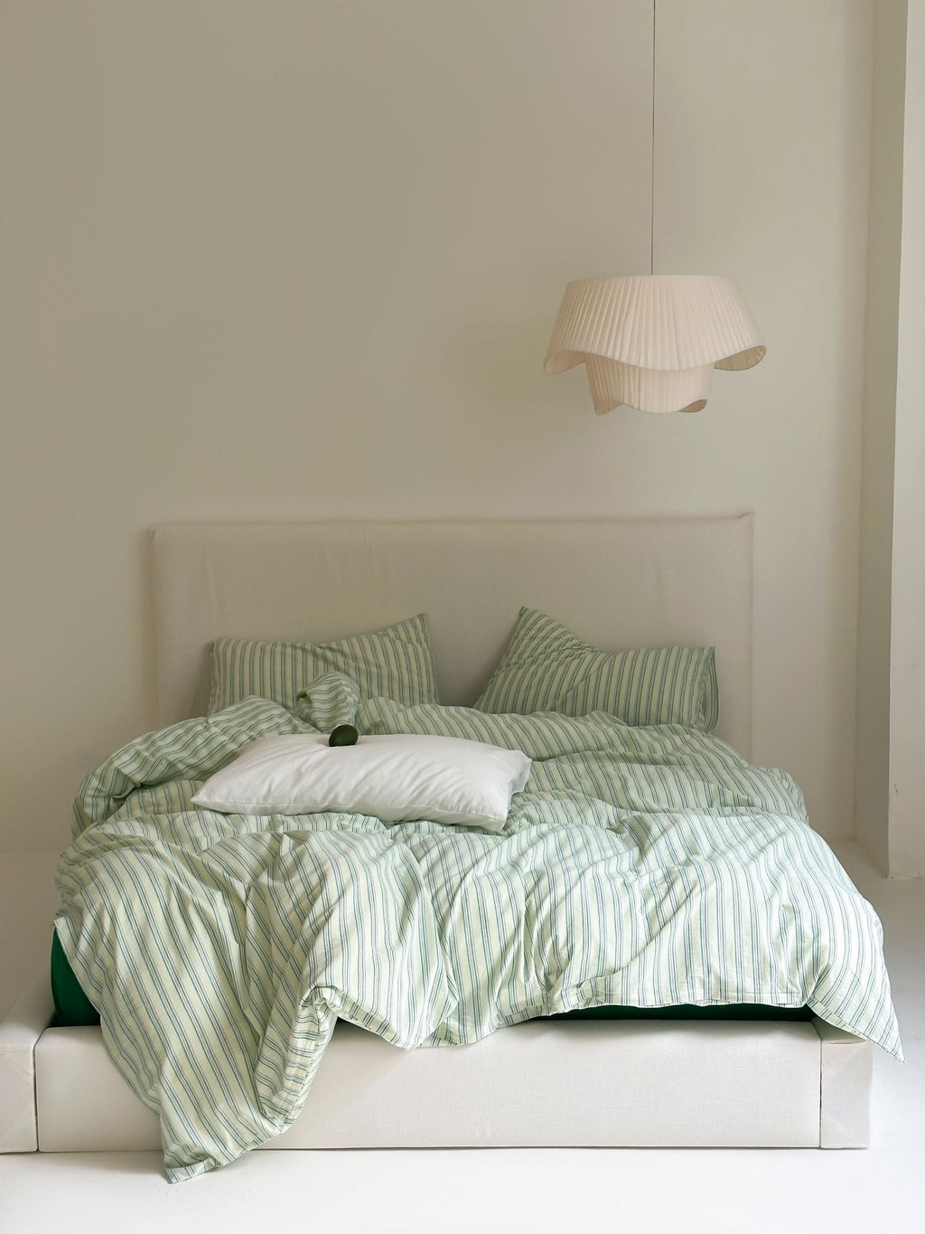 Refreshing Stripe Duvet Cover / Mint Green