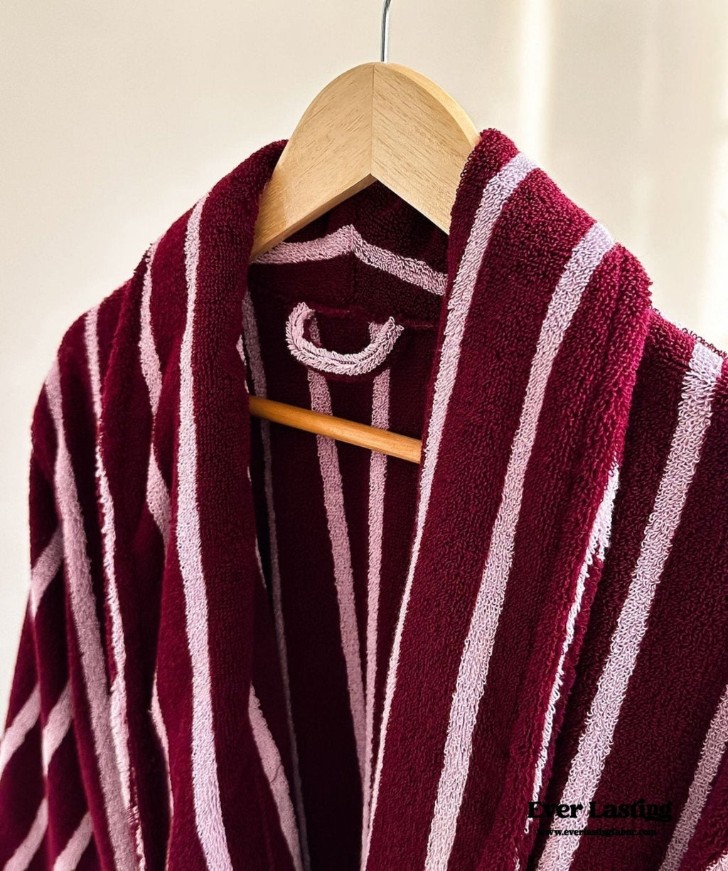 Quiet Evening Striped Robe Set / Green