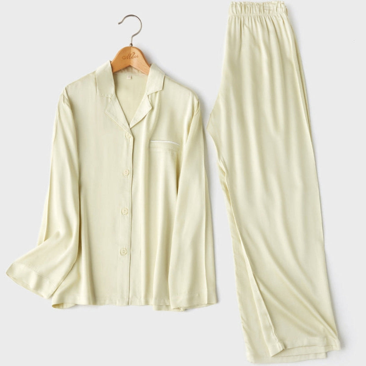 Silky Classic Morandi Silky Pajama Set / Blue