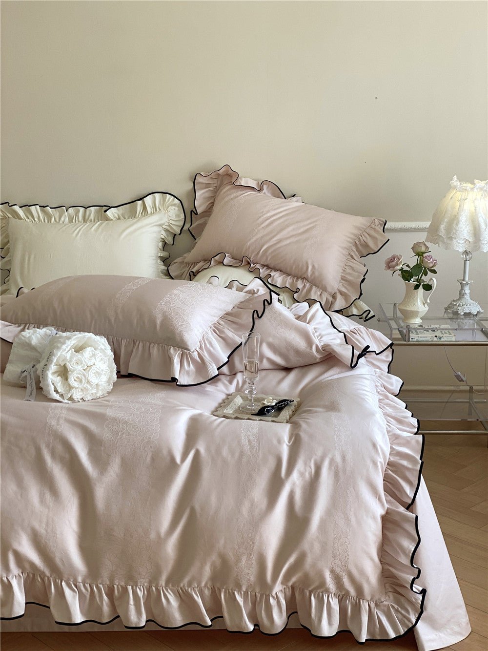 Silky Ruffle Duvet Cover