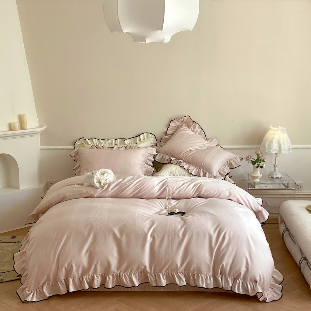 Silky Ruffle Duvet Cover