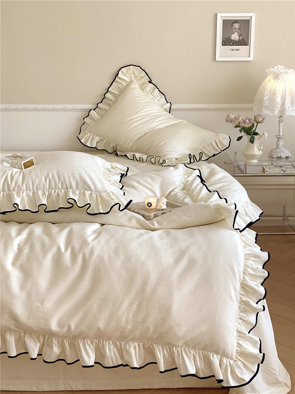 Silky Ruffle Pillowcases