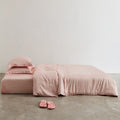 Silky Solid Tencel Bedding Set / Pink