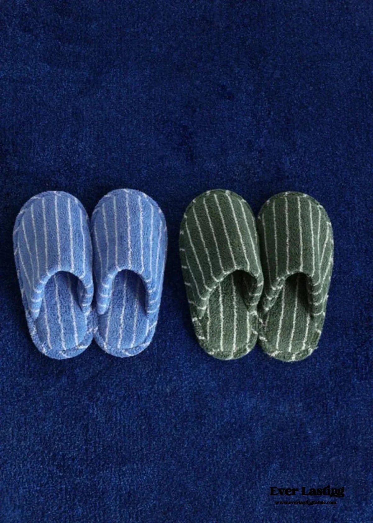 Thin Striped House Slippers