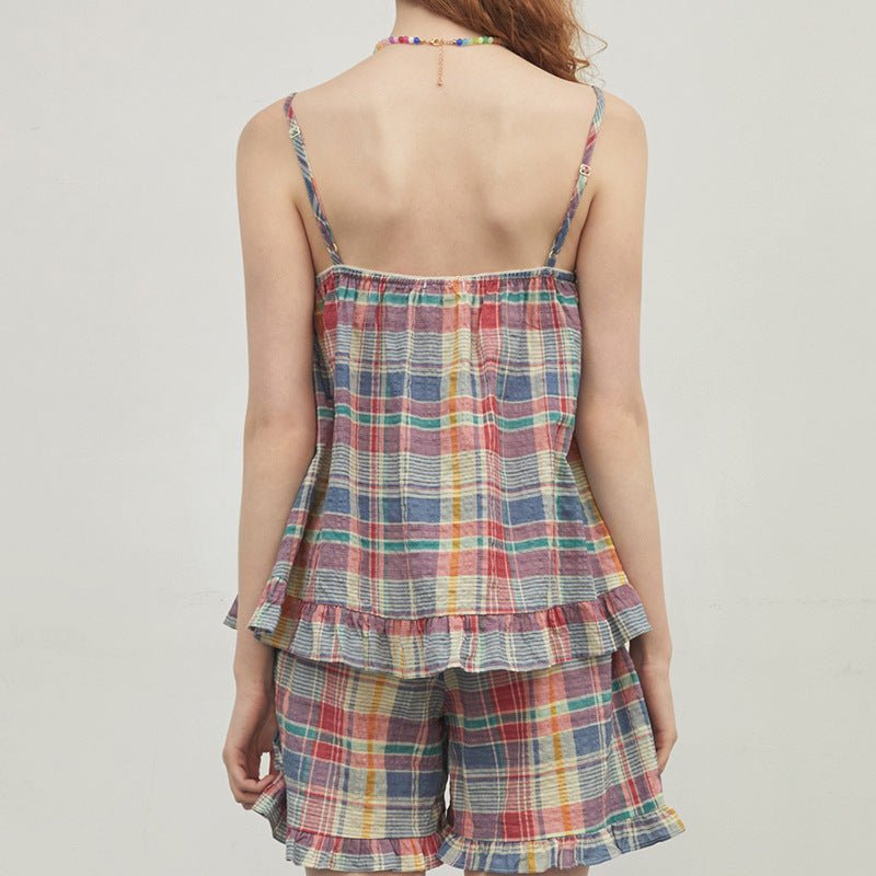 Vintage Inspired Plaid Pajama Dress