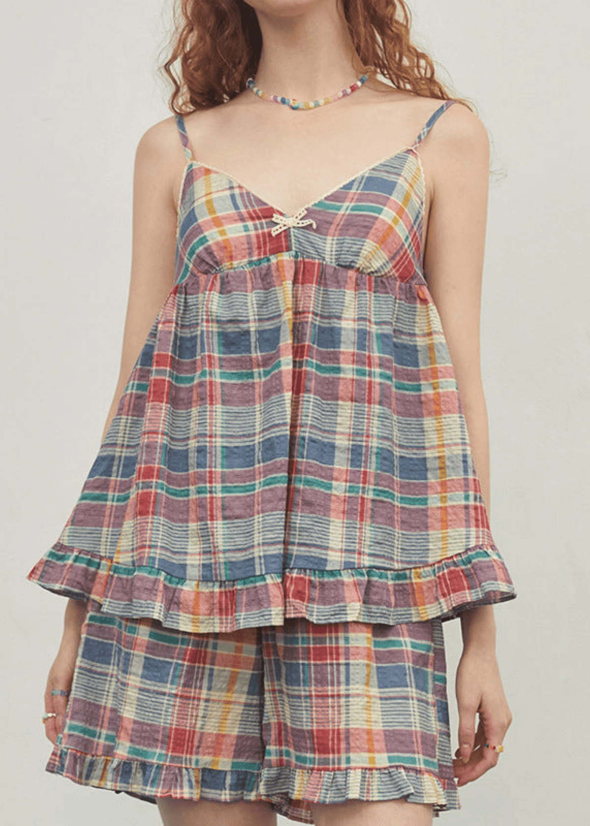 Vintage Inspired Plaid Pajama Dress